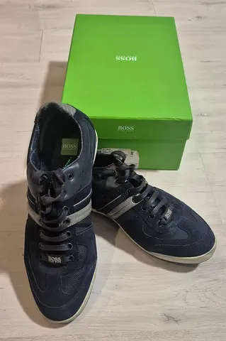 Hugo Boss Navy Mens Sneakers with Original Box - Size 43