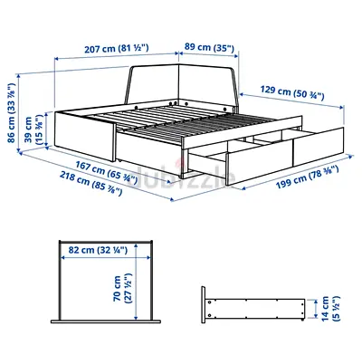 Ikea flekke daybed with ikea mattresses
