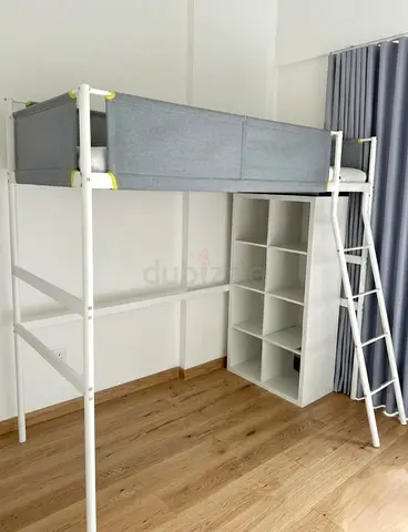 IKEA havy duty Loft Bed single size used good condition
