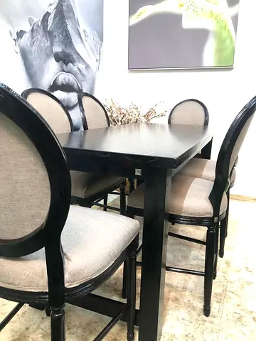 THE ONE Solidwood dining Table with 6-chairs