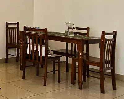 Elegant Wooden Dining Set for Sale.whatsapp no calls.
