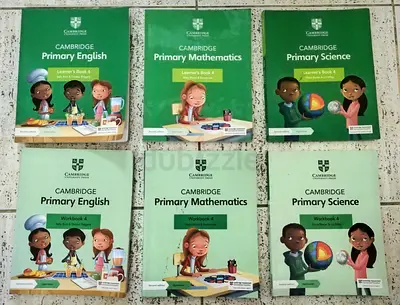 Set of 6 Cambridge Primary Learners and Workbooks (English, Mathematics, Science) - Level/Book 4