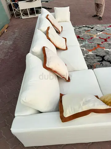 Minotti L Shape Sofa Beige Excellent Condition
