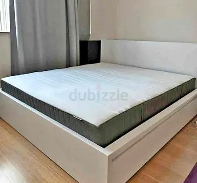 IKEA malam bed with mattress King size 180x200cm
