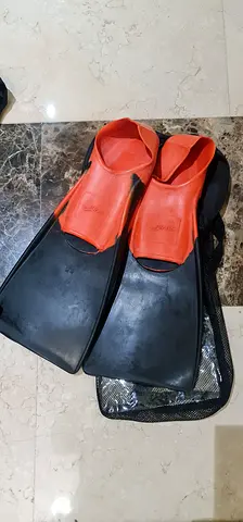 Pair of new snorkeling fins - comfortable full-foot design