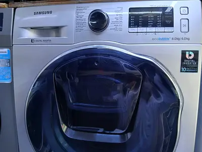 Samsung 8kg washer 6kg dryer combo 2in1 silver colour eco bubble new model