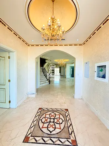 luxury villa with indoor pool in Khalifa city A