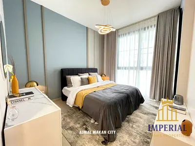 للبيع شقة غرفة وصالة بإطلالة بحرية في Blue Bay Walk الشارقة تشطيب فاخر وموقع مميز فرصة استثمار رائعة