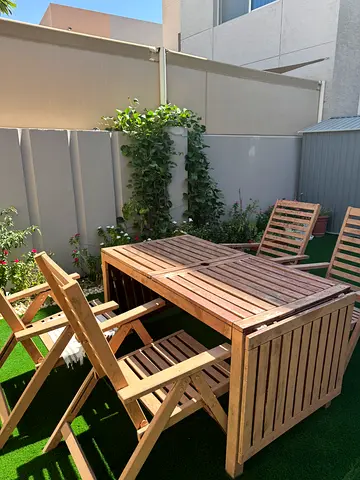Outdoor seating set | extendable table and chair CLEARANCE