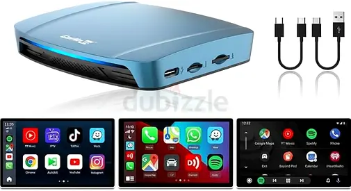 Carlinkit 2026 Android 15 AI Box GPS | Qualcomm 8-Core QCM6350 | Super Ultra
