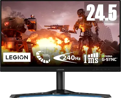 Lenovo Legion Y25•25inch•FHD Gaming•240Hz, 1Ms NVIDIA G-SYNC 99% SRGB Color IPS Display LED Monitor