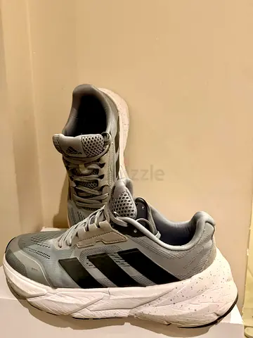 Adidas mens running shoes - grey/black, size available