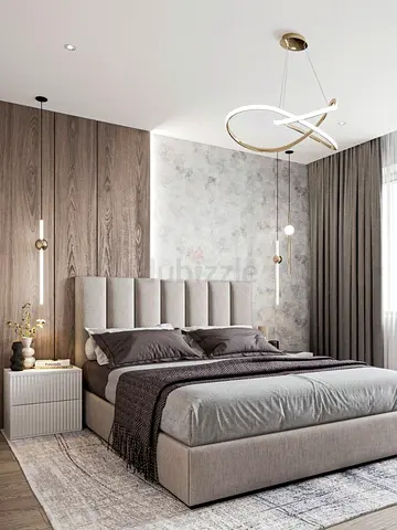 Modern upholstered Queen size king size bed