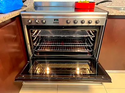 SMEG latest model electric ceramic 5 hobs stove oven dual fan cooking range 90x60 hy tara
