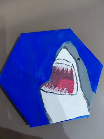 I am selling a shark painting for 40 aed dm for offers