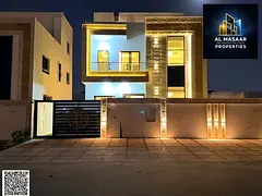 Villa for sale in Ajman, 4 bedrooms, price includes registration fees, very good finishing, freehold
