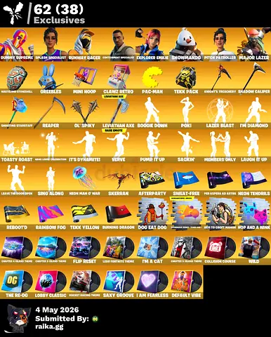 Fortnite Account Exclusive Skins  Emotes - full access
