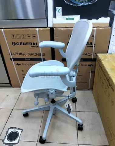 Task Remastered Herman Miller Aeron Chair Fully Adjustable Size C Mineral Color