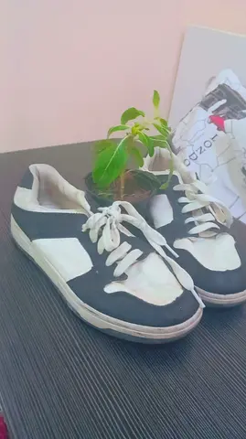 black and white shoes