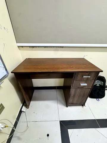 Compact Wooden Side Table with Drawer study table – Good Condition