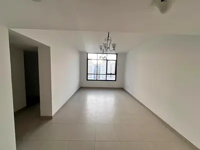 Brand new 2BHK first tenant on Al Ittihad Street near Thumbay Hospital built-in wardrobes central AC 2 bathrooms luxury entrance 24/7 security
