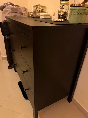 Ikea Hemnes Dark wood 3-drawer dresser - excellent condition