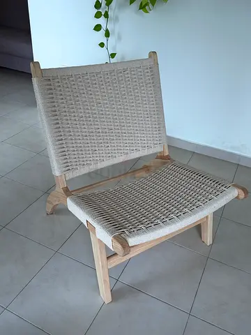 Zane Armchair with Light Oak Frame