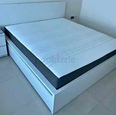 Ikea King size bed with mattress available in perfect condition