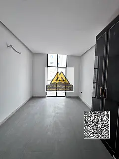 Studio apartment for annual rent in Ajman. Prime location, second row on the Corniche, within Cornic