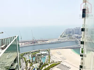 Heigh Floor | Vacant | Partial Sea View | Specious Layout | Two Balcony | Prime Location | JBR