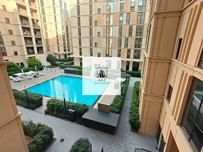Spacious luxurious studio apartment with pool view