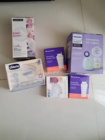 Avent pump with Collection of Breastfeeding Accessories – Pumps, Milk Storage  Shields (Like New)