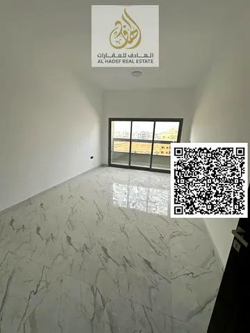 One-bedroom apartment, brand new in Al Jurf 3, 2 bathrooms, master bedroom, built-in wardrobes and balcony. Rent is AED 32,000 payable in 4 installmen