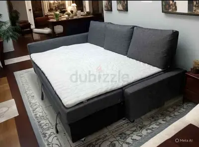 Grey Fabric Sofa Bed - Comfortable P