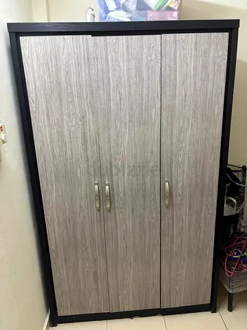 Three door Wooden Wardrobe / Armoire in Good Condition