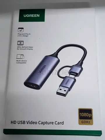 UGREEN HD USB Video Capture Card (1080p, 60Hz) - Like New