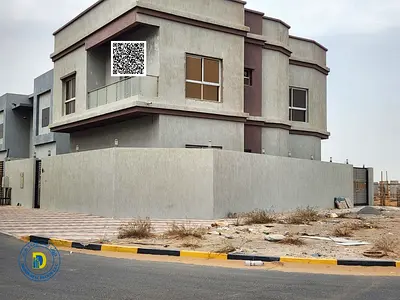 Luxury corner villa in Al Zahia, 5 rooms and a rooftop, including electricity, water, and air conditioning, high-end finishing, special price.
