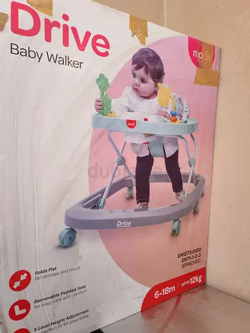 Baby Drive Walker (6-18 months) - Up to 12kg, Folding with Padded Seat