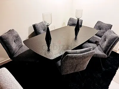 Elegent Dining Sets With 6 Chairs - Like New - Used 1 Month