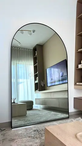 Large Arched Floor Mirror - Modern Full-Length Mirror