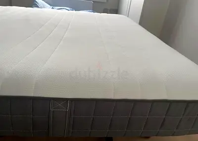 IKEA Malm Queen size bed frame with mattress (160 × 200 cm)