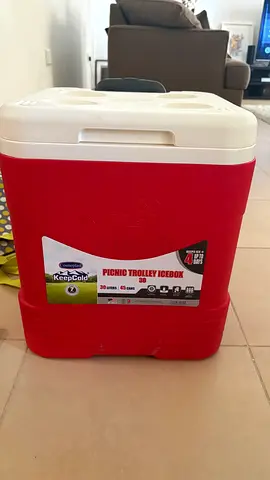 Picnic trolley icebox 30 liters 45 cans