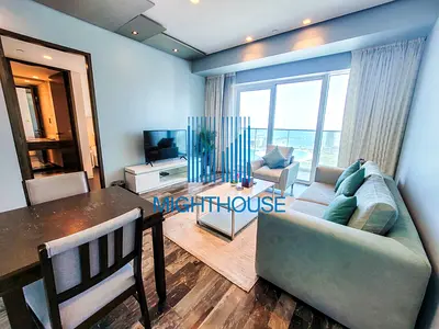 Full Palm View, Furnished 1BR, High Floor
