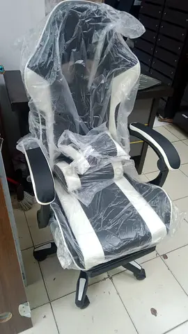 Black  White Ergonomic Gaming/Office Chair - Like New