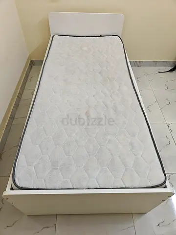 Foldable Single Bed with Mattress – Like New – Al Ain