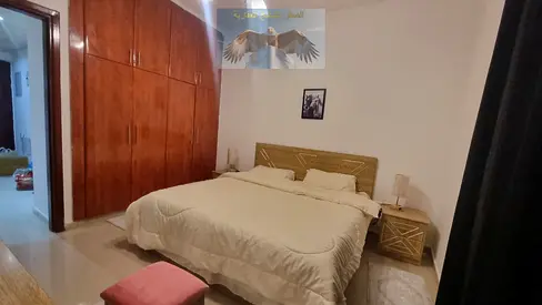 “Furnished 1-bedroom apartment in Al Taawun | First tenant | Close to Dubai exit | Next to bus stops | Spacious areas |