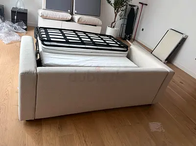 Ikea vimle two Seater Sofa bed BeiLight beige fabric sofa bed - 2-seater, pull-out mattress included