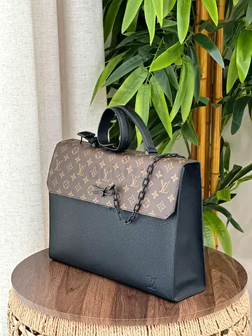 Louis Vuitton Monogram Lockme Top Handle Bag - Black/Brown