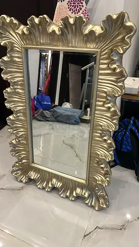 Ornate Gold Decorative Wall Mirror - Large