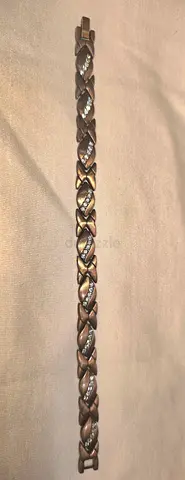 Beautiful brand new red copper magnetic therapy bracelet for women for strength stamina and mental c